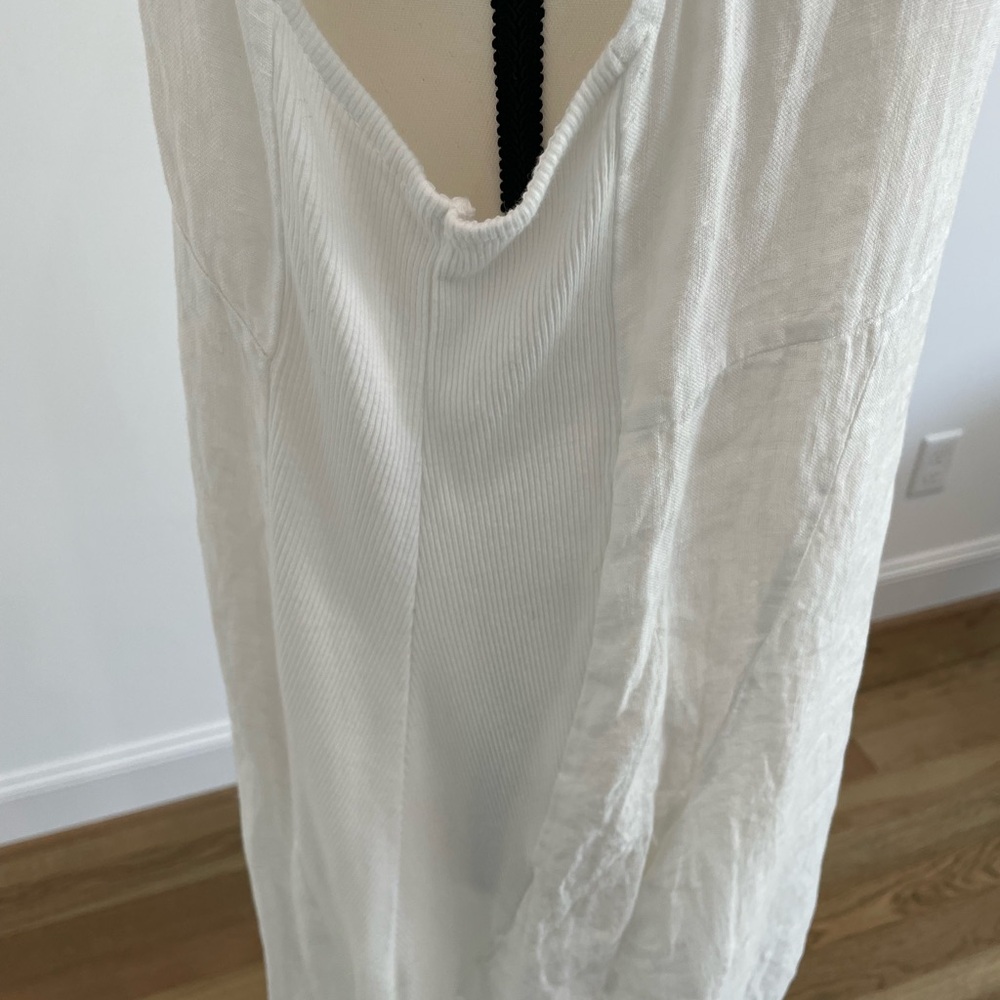 Luna Dress - 100% Linen Midi Dress made in Italy - Picture 9 of 15